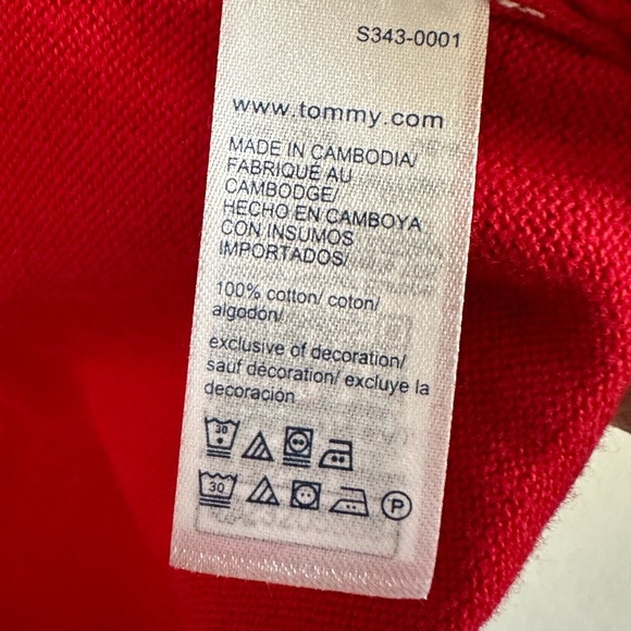 NWT Tommy Hilfiger Crewneck Pullover Sweater Red Men’s XXL - Picture 8 of 9